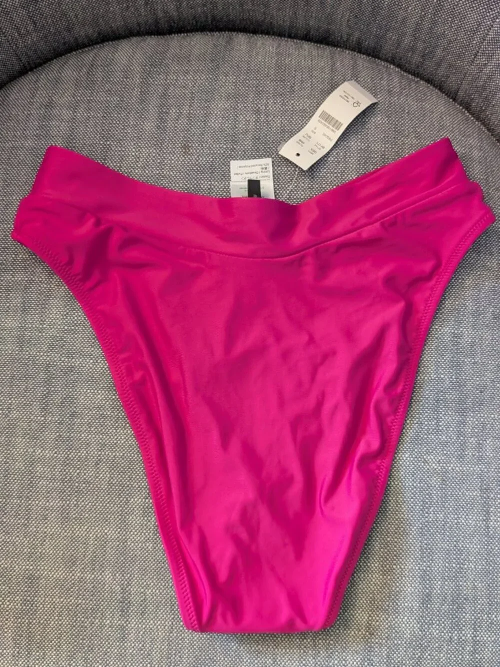J.Crew Cross-Front Cheeky Bikini Bottom in Radiant Fuchsia Size Small NWT